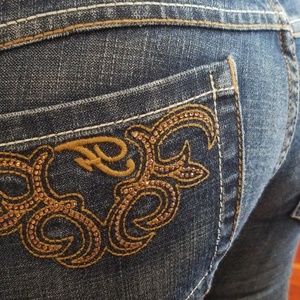 Frankie B low rise flare jeans